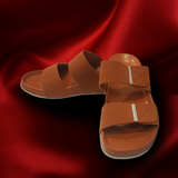 Elegant Brown Slip-On Sandals